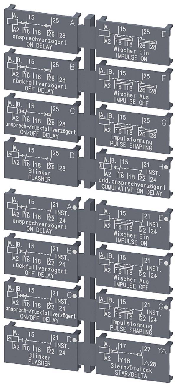 Siemens 3RP2901-0B sada štítkov     5 ks