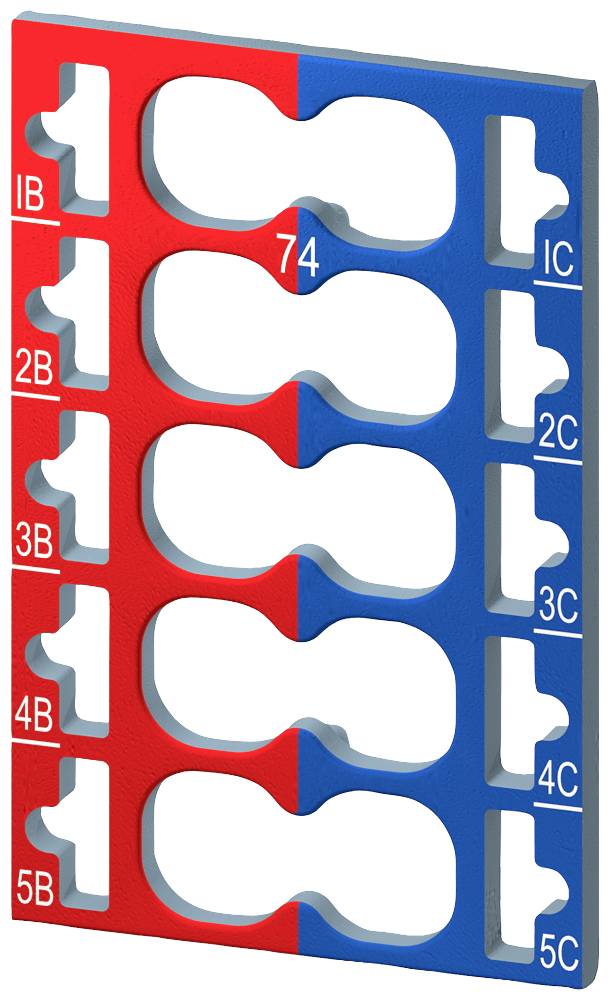 Siemens 6ES71936CP742AA0 6ES7193-6CP74-2AA0 Targhetta per codifica a colori PLC
