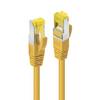 LINDY 47664 RJ45 USB kábel CAT 6A S/FTP 3.00 m žltá fóliové tienenie, krútené páry, nekorodujúca, tienenie pletivom, vyvíja málo spalín, s ochranou, kompletné tienenie, pozlátené kontakty, s priechodkou chrániacou proti zlomeniu 1 ks
