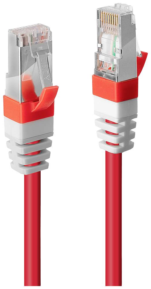 LINDY 45389 RJ45 CAT 6A S/FTP 7.50 m Rosso 1 pz.