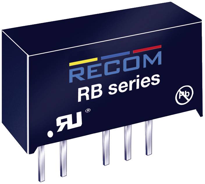 RECOM RB-0515S DC/DC-converter 5 V 15 V 0.066 A 1 W Aantal uitgangen: 1 x Inhoud 1 stuk(s) afbeelding