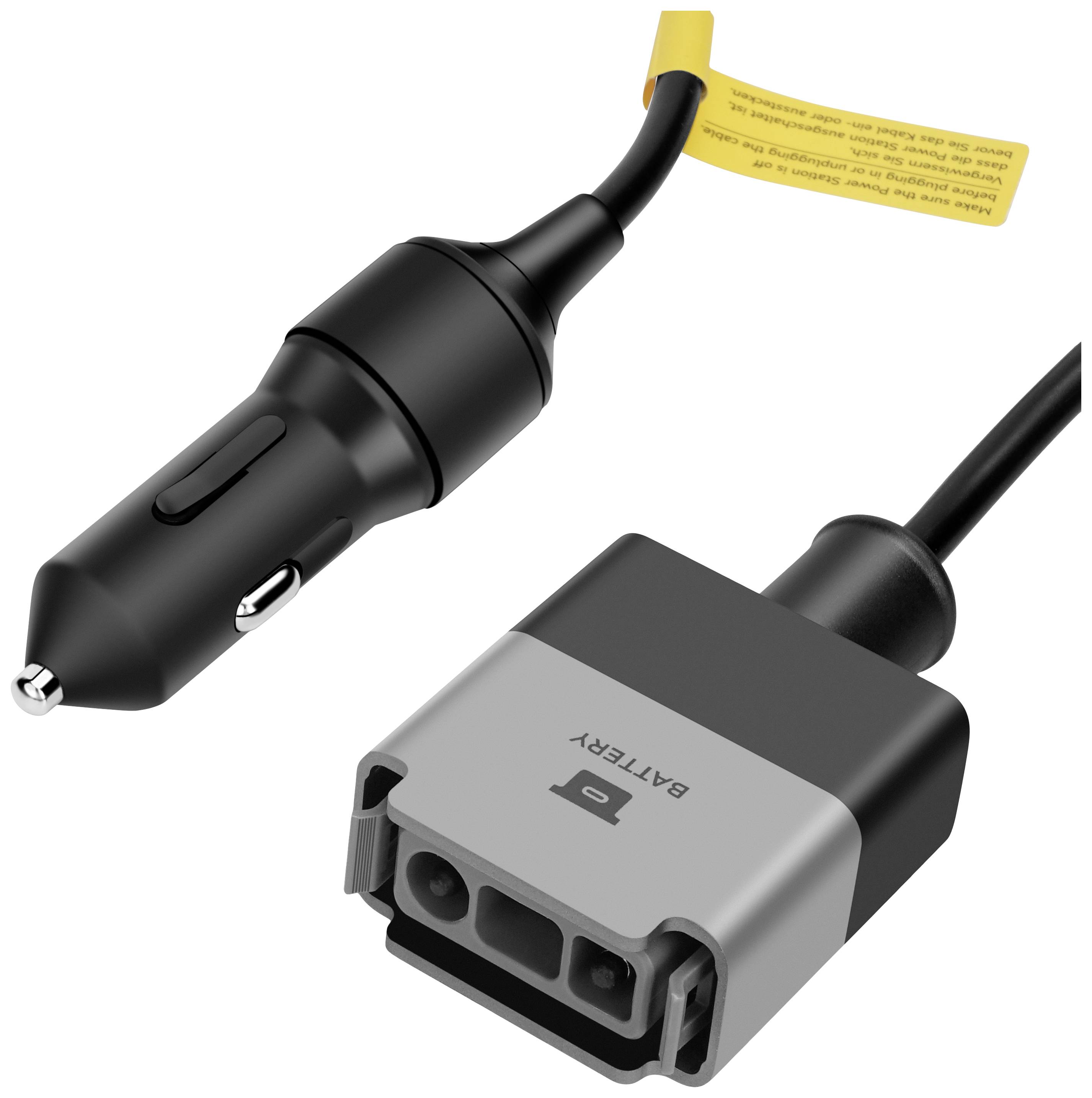 Čierne nabíjacie káble do auta s konektorom a USB portom. Vhodné pre elektronické zariadenia.