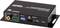 Čierny HDMI repeater s audio embedderom a de-embedderom, značka ATEN, model VC882. Konektory a prepínače sú viditeľné.