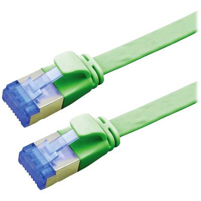Dva zelené ethernetové káble s modrými konektormi, ležiace vedľa seba.