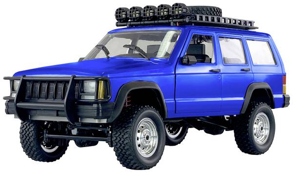 Amewi JC-X12 Scale modrá komutátorový 1:12 RC model auta elektrický terénne vozidlo 4WD (4x4) RtR 2,4 GHz vr. akumulátorov a nabíjačky