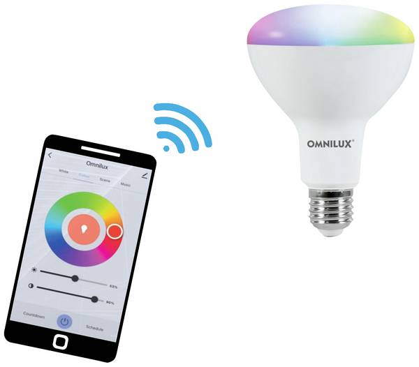 Omnilux 88000020 LED  En.trieda 2021 F (A - G) E27 klasická žiarovka 9 W teplá až chladná biela (Ø x v) 95 mm x 130 mm stmievateľná 1 ks