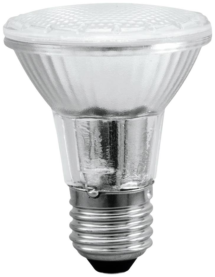 Žiarovka so strieborným päticovým uzáverom a priehľadným krytom, typická pre LED alebo halogénové osvetlenie. Ideálna pre smerované svetlo.