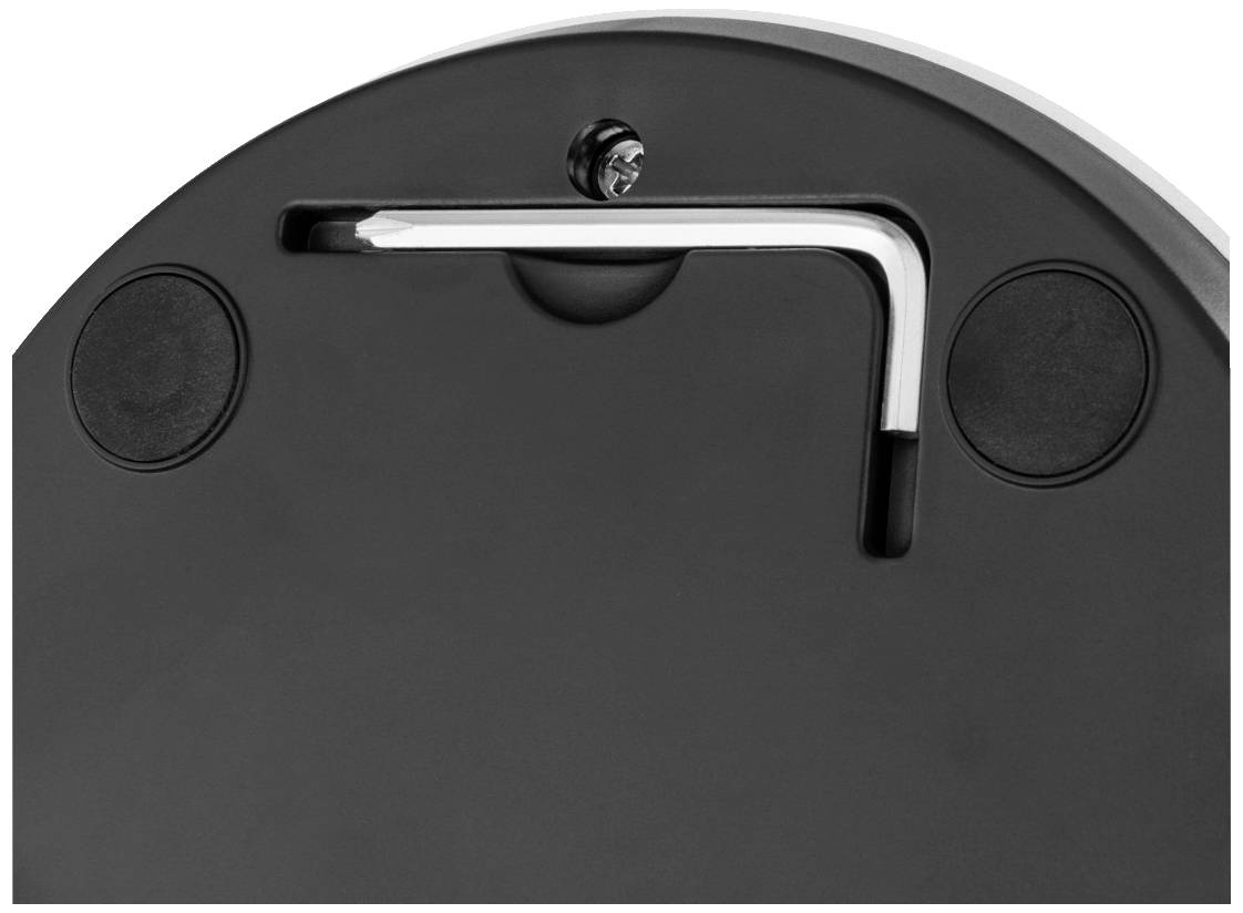 Čierne puzdro s kľúčom imbus v striebornej farbe, uložené horizontálne.
