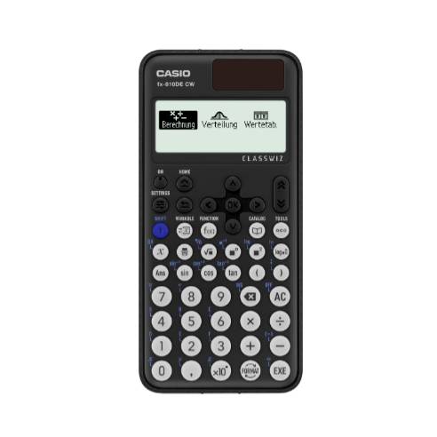 Casio FX-810DE CW Calcolatrice tecnica scientifica Nero Display (cifre): 17 a batteria, a energia solare (L x A x P) 77 x 10.7 x 162 mm