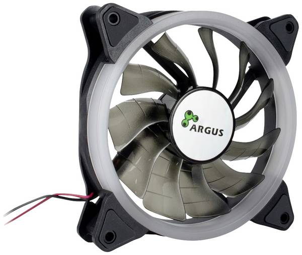 Inter-Tech INTER-TECH - Argus RS-051 RGB - Gehäuselüfter - 120 mm chladič procesora s ventilátorom čierna (š x v x h) 120 x 25 x 120 mm vrátane LED osvetlenia