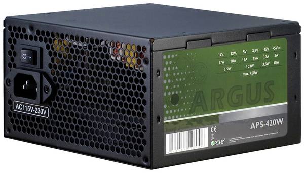 Inter-Tech Argus APS sieťový zdroj pre PC 420 W ATX