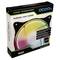 Kartónový obal ventilátora do PC s nápisom 'Aurora Fan 120mm' od spoločnosti Alphacool. Ventilátor zobrazuje prvky RGB podsvietenia.