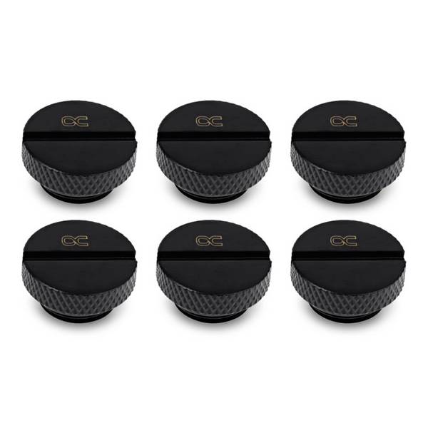 Alphacool Eiszapfen Verschlussschraube G1/4, schwarz tvarovka pre vodný chladič