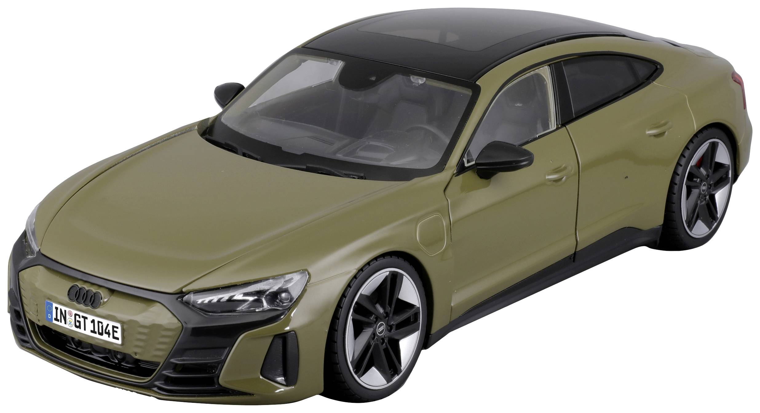 Bburago Audi RS e-tron GT 2022, tactical grün 1:18 Modelbil