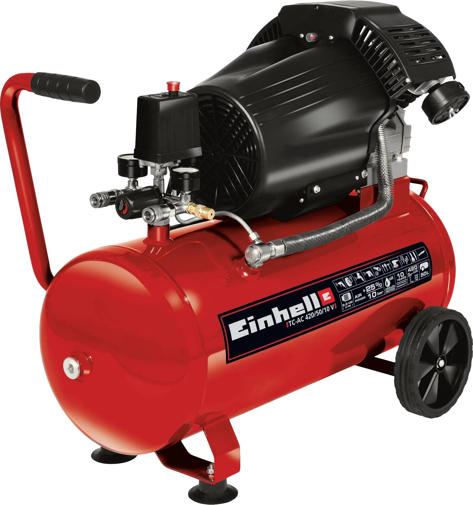 Einhell TC-AC 420/50/10 V Trykluftkompressor 50 l 10 bar