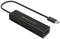 USB-C hub so štyrmi USB 3.0 portami, vhodný na pripojenie viacerých zariadení k notebooku alebo počítaču.