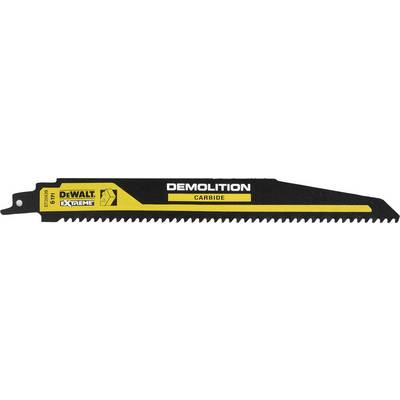 Pílový list značky DeWalt s nápisom 'DEWALT EXTREME DEMOLITION CARBIDE', vhodný pre búracie práce.