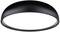 Okrúhle stropné svietidlo v čiernej farbe s jasným svetlom, vhodné do moderných interiérov.