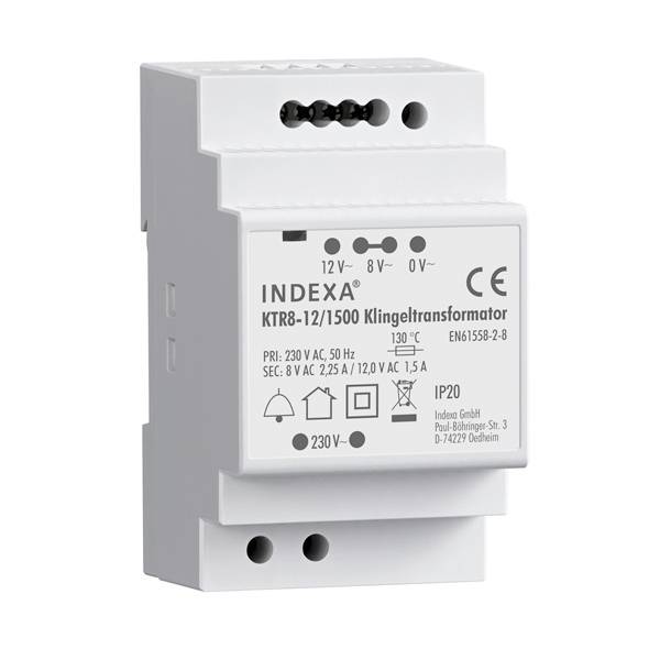 PENTATECH 32126 transformátor zvončeka 8 V/AC, 12 V/AC