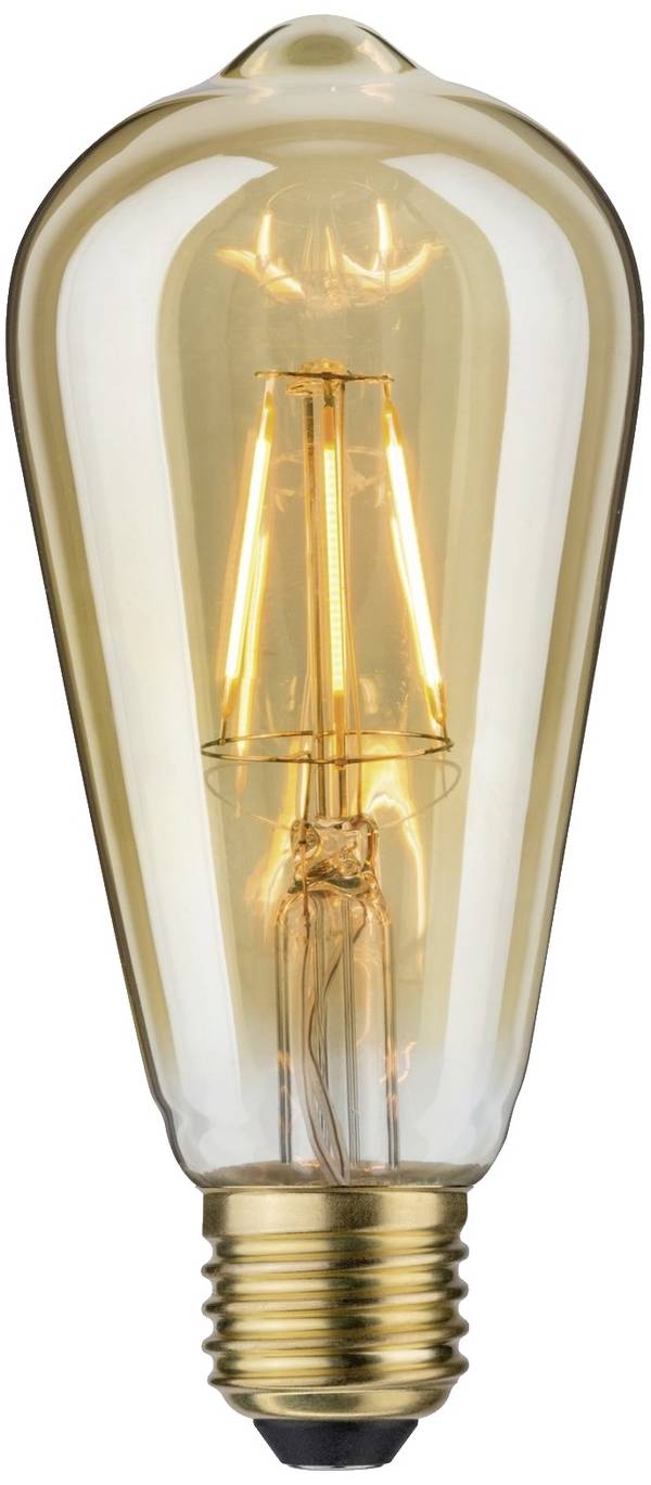 Paulmann 28407 LED   E27 valcovitý tvar 4.4 W zlatá (Ø x v) 64 mm x 145 mm vlákno 1 ks
