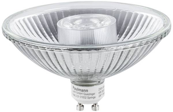 Paulmann 28514 LED  En.trieda 2021 F (A - G) GU10 klasická žiarovka 4 W teplá biela (Ø x v) 111 mm x 70 mm  1 ks