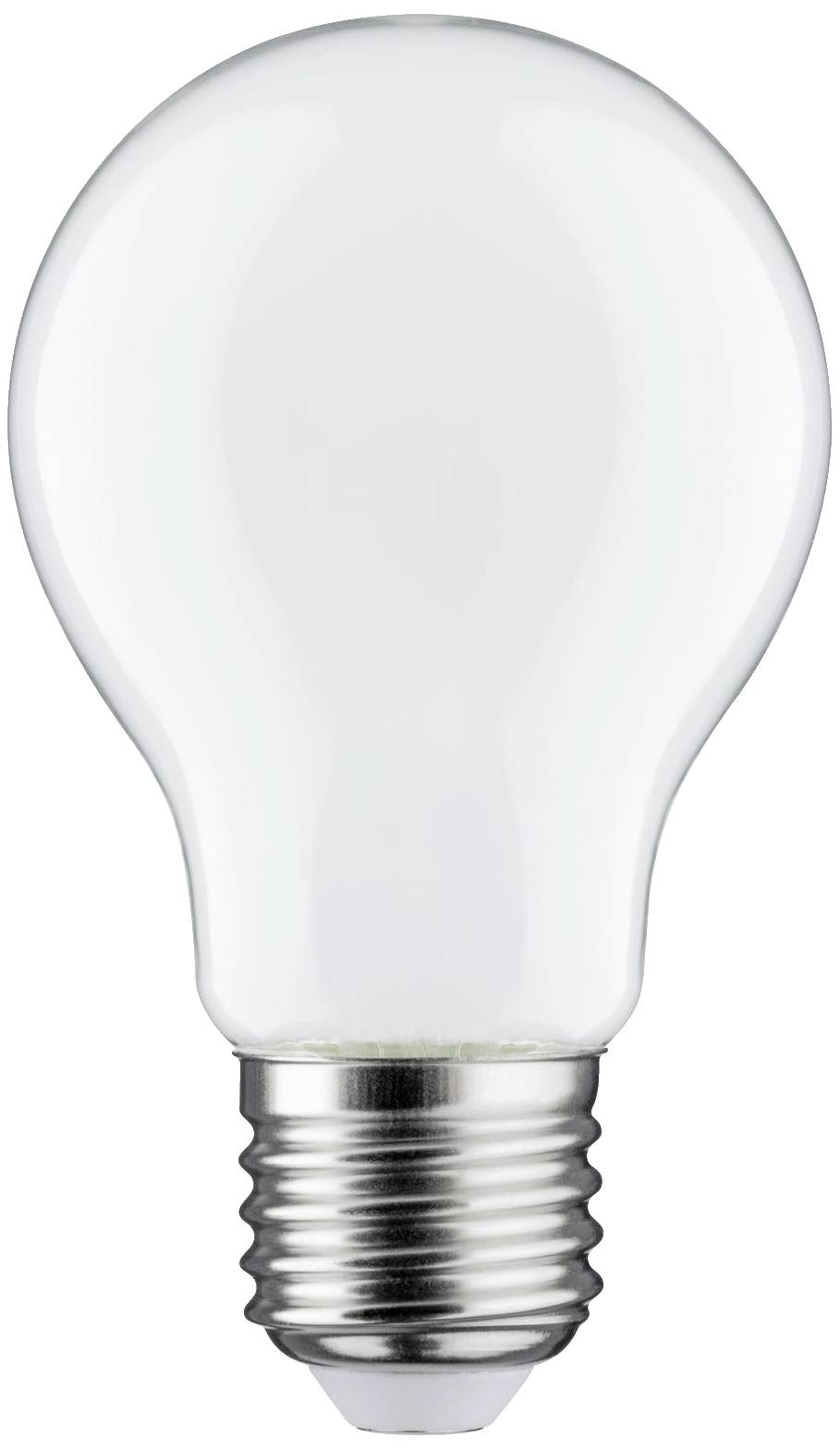 Jedna žiarovka na bielom pozadí.