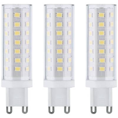 Tri identické LED svetelné zdroje so zasunovacím konektorom a viacerými žltými LED diódami v priehľadnom obale.