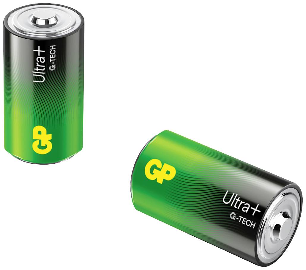 GP Ultra Plus Batteria Torcia (D) Alcalina/manganese 1.5 V 2 pz.