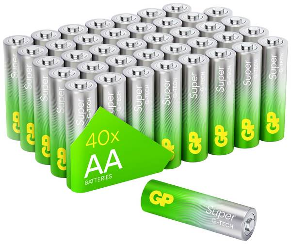 GP Super tužková batéria typu AA alkalicko-mangánová 1.5 V 40 ks