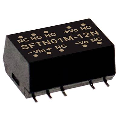 'Čierny elektronický komponent s označením SFTN01M-12N. S viacerými pinmi pre obvody. Vhodný pre elektronické aplikácie.'
