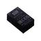 Menič jednosmerného prúdu, Model MDS03F-05 od Mean Well, vstup 9-36V DC, výstup 5V 600mA, čierna obdĺžniková forma, vyrobené na Taiwane.