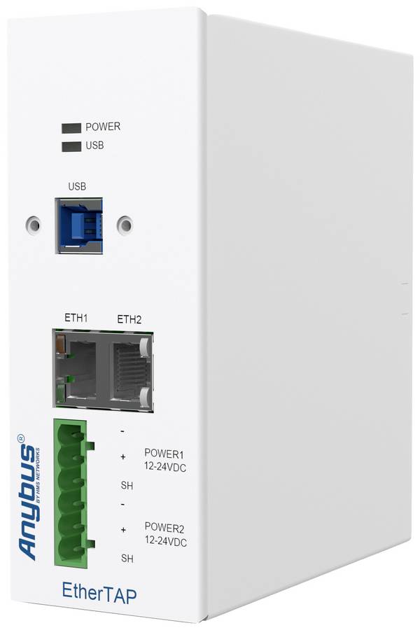 Anybus EtherTAP2 Priemyselné ethernetové monitorovacie zariadenie  10 / 100 / 1000 MBit/s