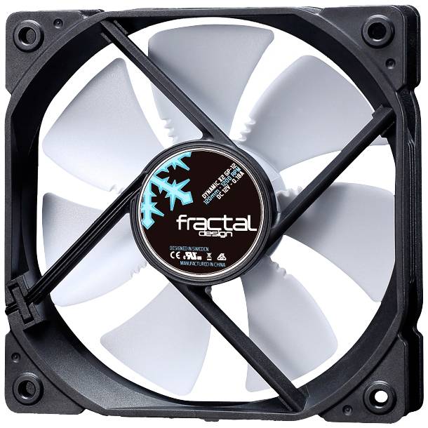 Fractal Design Dynamic X2 GP-12 PWM Ventola per PC case Nero, Bianco (L x A x P) 120 x 120 x 25 mm