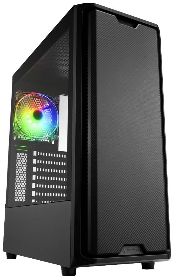 Sharkoon SK3 RGB midi tower PC skrinka čierna