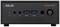 Čierny ASUS ExpertCenter mini počítač s dvoma USB portami, audio konektormi a napájacím tlačidlom na prednej strane.