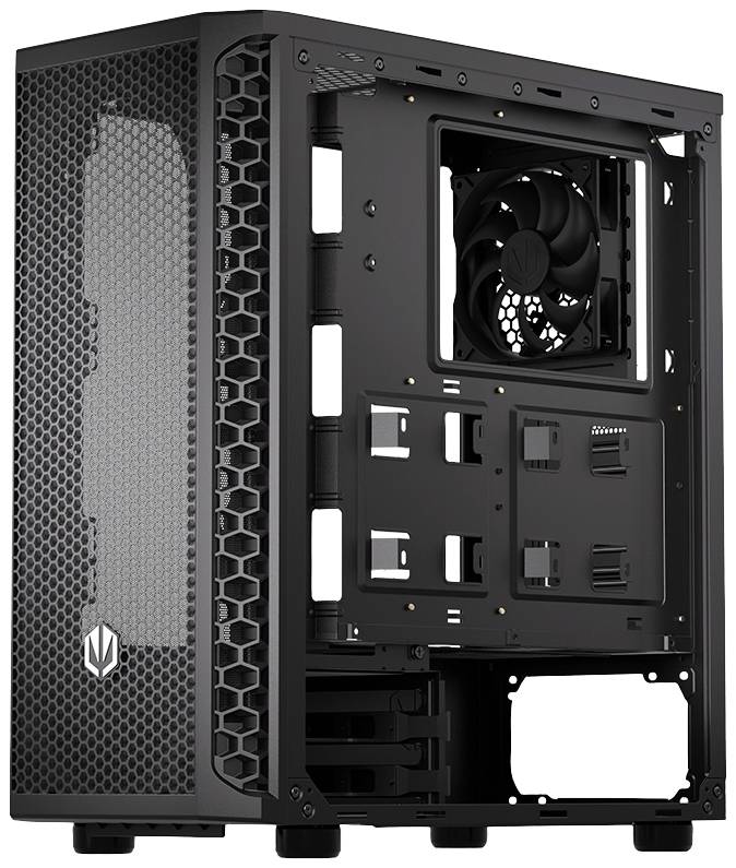 endorfy Signum 300 Solid midi tower PC skrinka čierna 1 predinštalovaný ventilátor, prachový filter-15