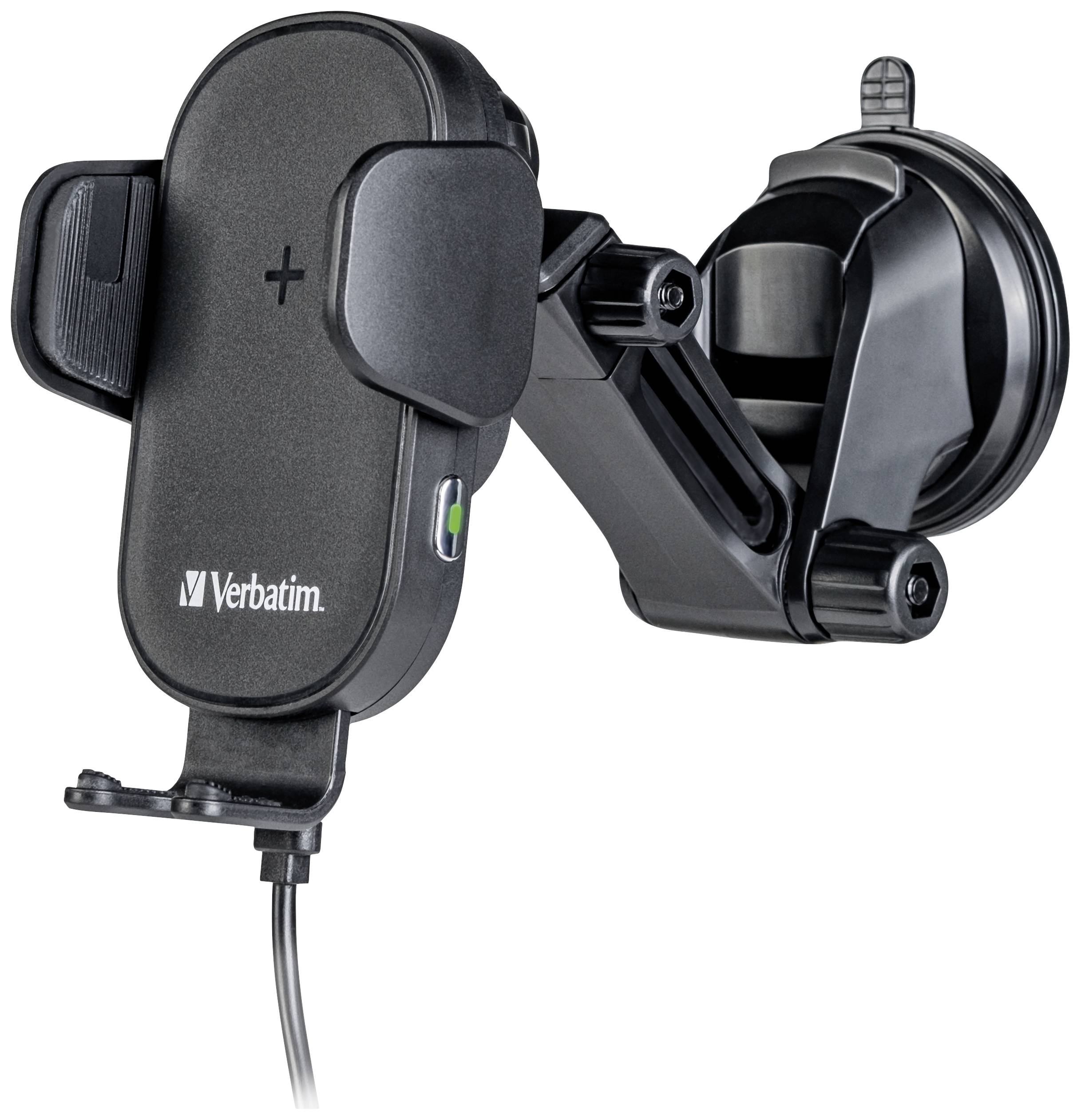 Verbatim Caricatore a induzione FWC-01 Qi Fast Wireless Car Charger 49552 Uscite Collegamento magnetico Nero