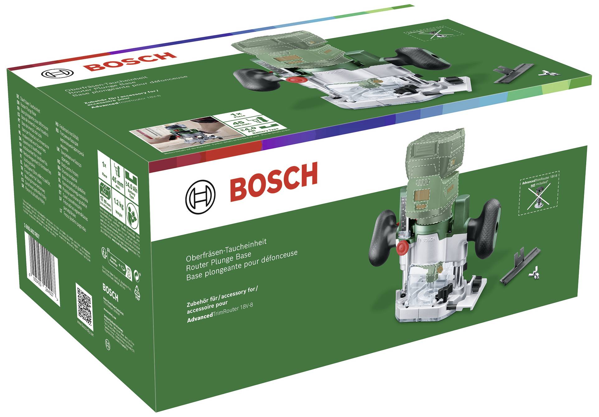 Bosch Home and Garden Överfräs-dykenhet 1600A02RD7 AdvancedTrimRouter Plunge Base