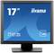 17-palcový monitor iiyama ProLite T1731SR s ikonou dotykového displeja na modrom pozadí.