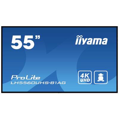 Iiyama PROLITE LH5560UHS-B1AG Digital Signage Display En.trieda 2021: G (A - G) 139 cm 54.6 palca 3840 x 2160 Pixel 24/7