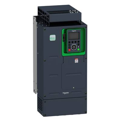 Frekvenčný menič Schneider Electric zo série Altivar, zobrazený s ovládacími prvkami a displejom na prednej strane.