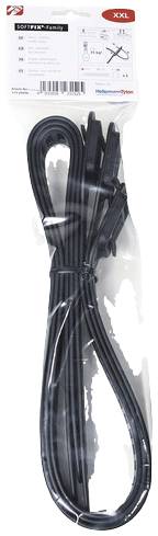 HellermannTyton 115-28898 SOFTFIX XXL-TPU-BK (3) Fascetta per cavi 880 mm 28 mm Nero 3 pz.