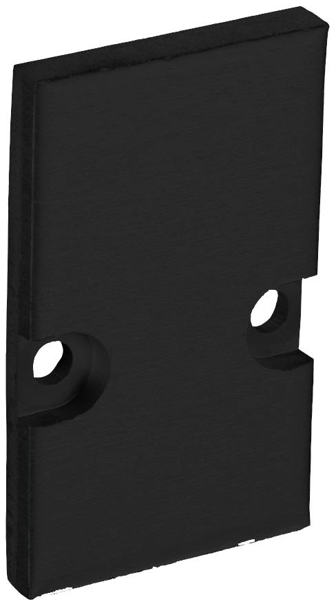 Barthelme 62399110_9005 Eindkappen-set Aluminium (l x b x h) 3 x 18.4 x 30 mm 2 stuk(s) afbeelding