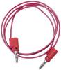 Mueller Electric BU-2020-A-60-2 merací kábel [banánikova zástrčka 4 mm - banánikova zástrčka 4 mm] 1.5 m červená 1 ks