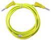 Mueller Electric BU-2323-10-79-4 merací kábel [banánikova zástrčka 4 mm - banánikova zástrčka 4 mm] 2 m žltá 1 ks