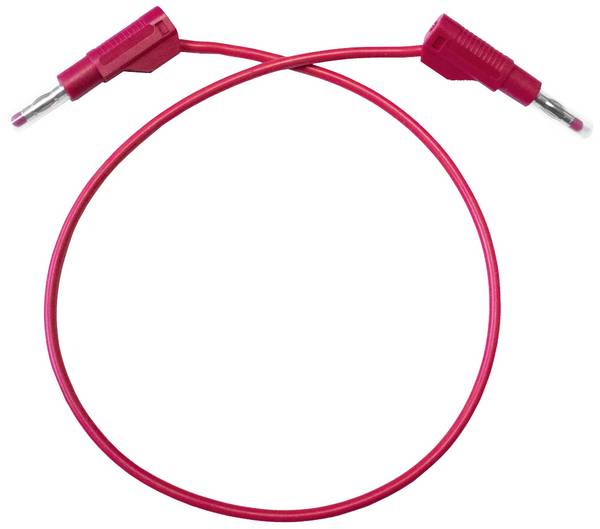 Mueller Electric BU-P4911B-24-2 merací kábel [banánková zástrčka - banánková zástrčka] 0.6 m červená 1 ks