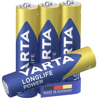 Varta Longlife LR03 mikrotužková batérie typu AAA  alkalicko-mangánová 1200 mAh 1.5 V 4 ks