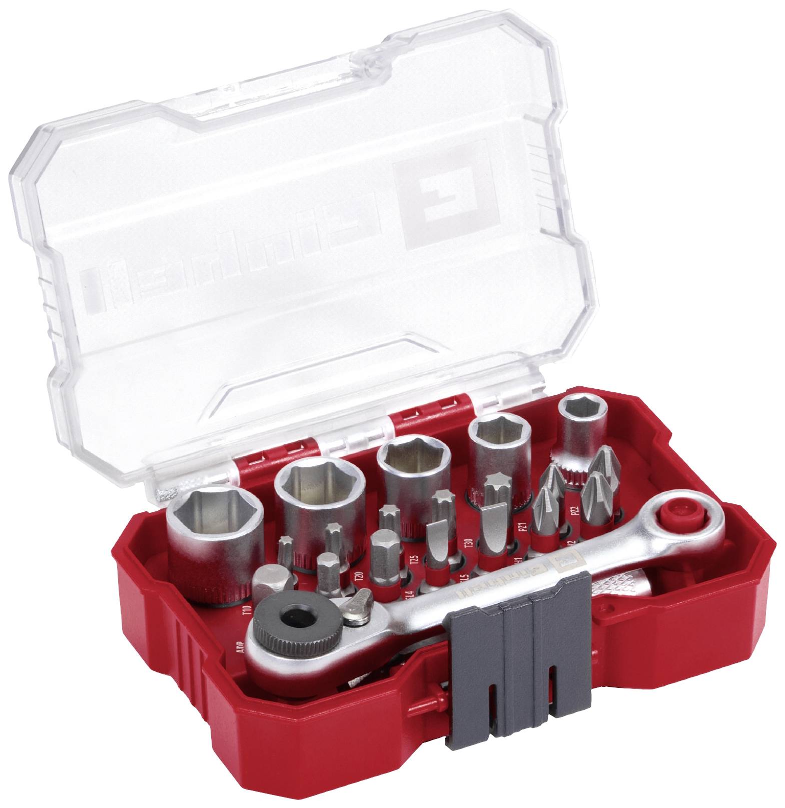 Einhell Topnøgle-bit-sæt 1/4 (6,3 mm) 21 dele 118683