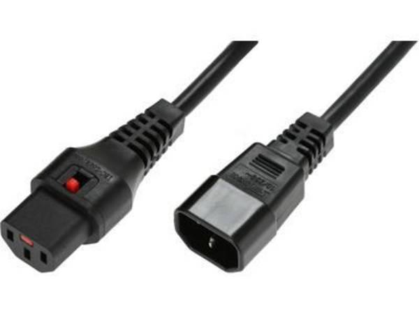 MicroConnect napájací prepojovací kábel 3 m čierna