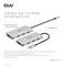 USB Gen2 Type-C hub s rýchlosťou až 10 Gbps so 4x USB Type-A portami v hliníkovom kryte a flexibilným káblom. Podporuje rýchle nabíjanie.
